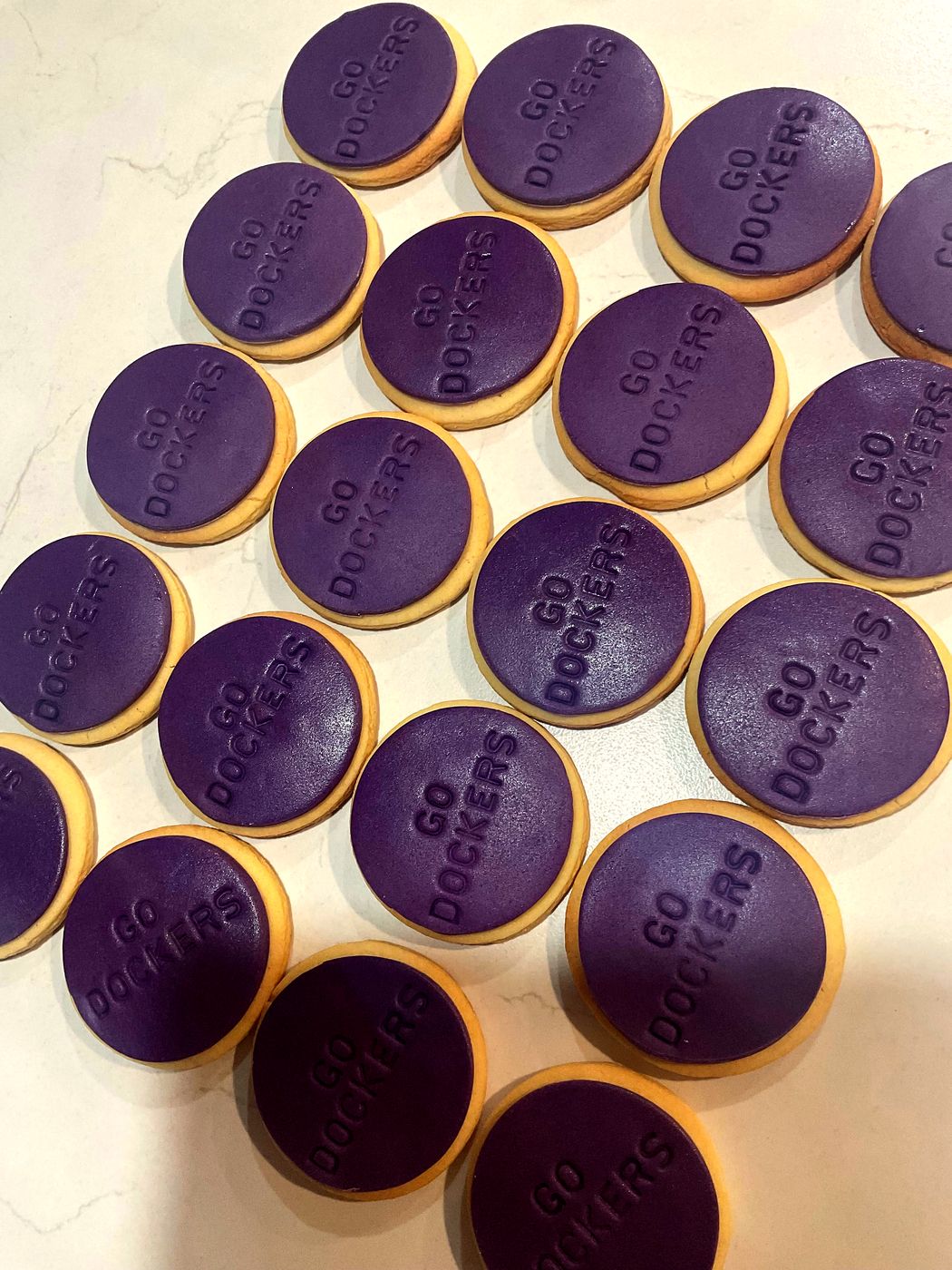 Fremantle Dockers cookies by Chanelle